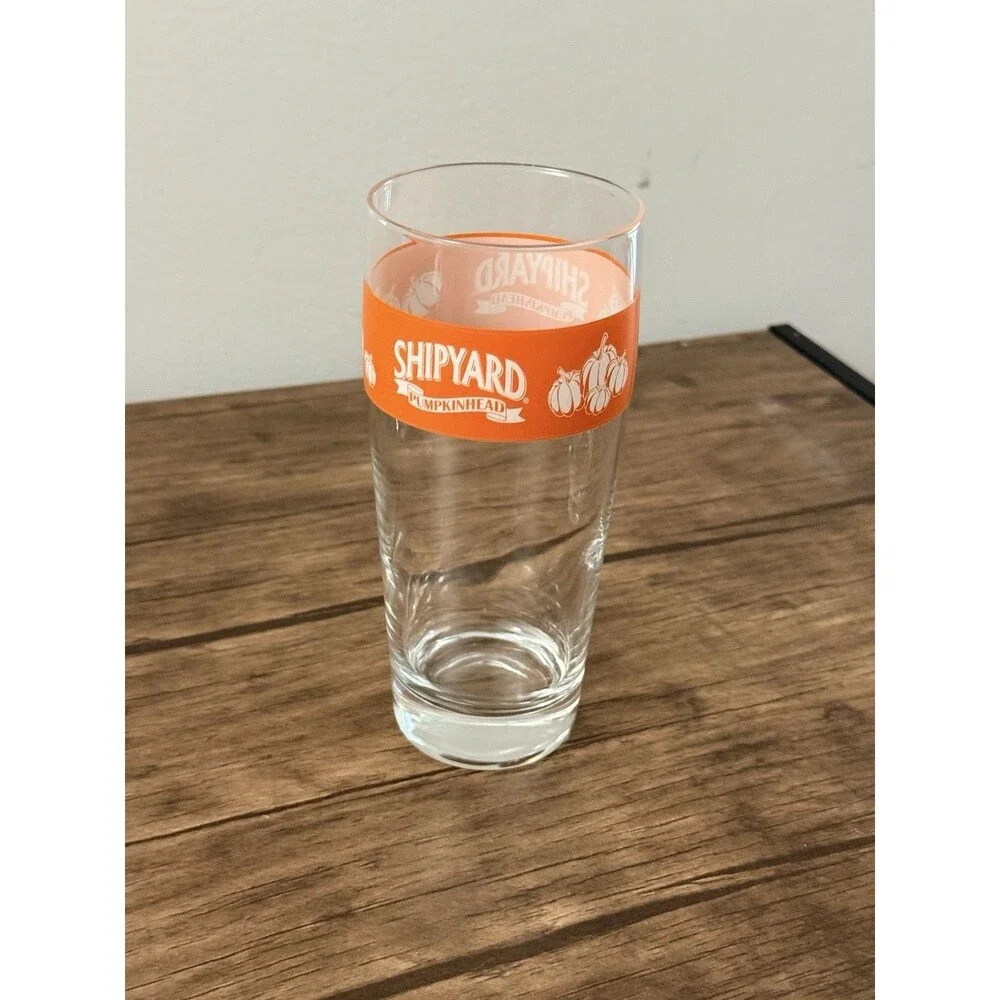 Shipyard Brewing Co. Beer Glass Portland Maine | Set Of 3 | Pumpkin head